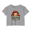 Embrace the Sass Crop Top — Retro Pinup Graphic Tee for Women
