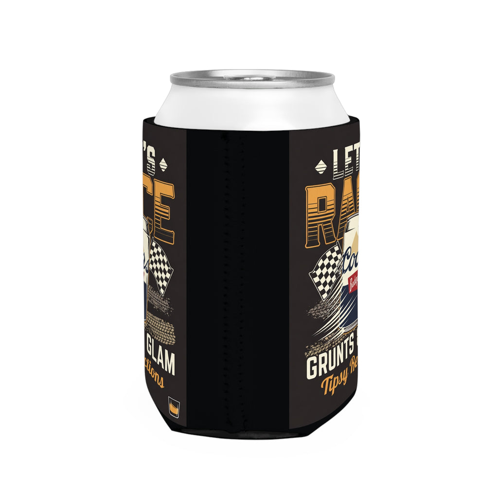 Can Cooler — "Let's Race" Coors Bud Light Retro Racing Can Cooler Sleeve