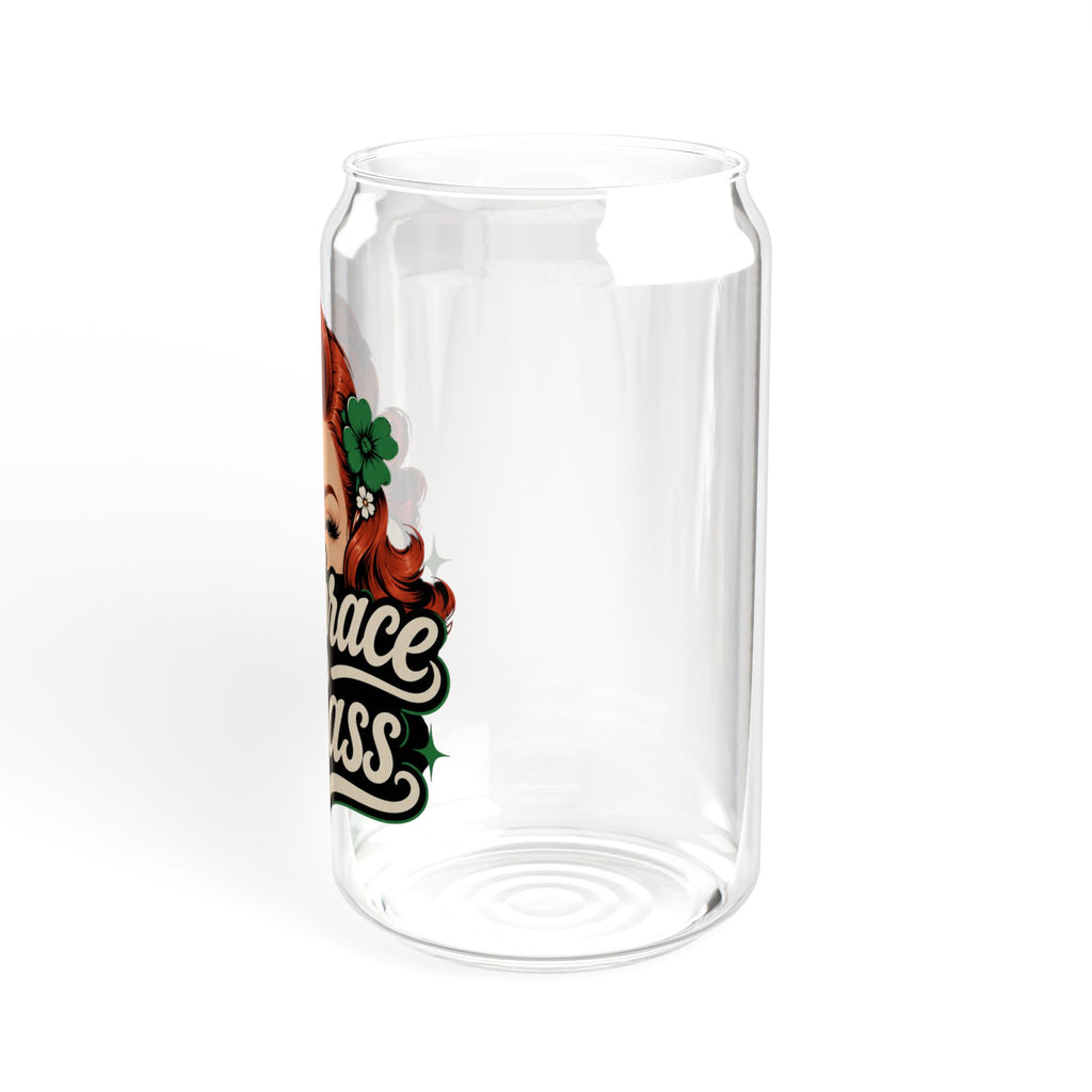 Embrace the Sass 16oz Sipper Glass – Retro Pinup Insulated Drink Jar with Straw