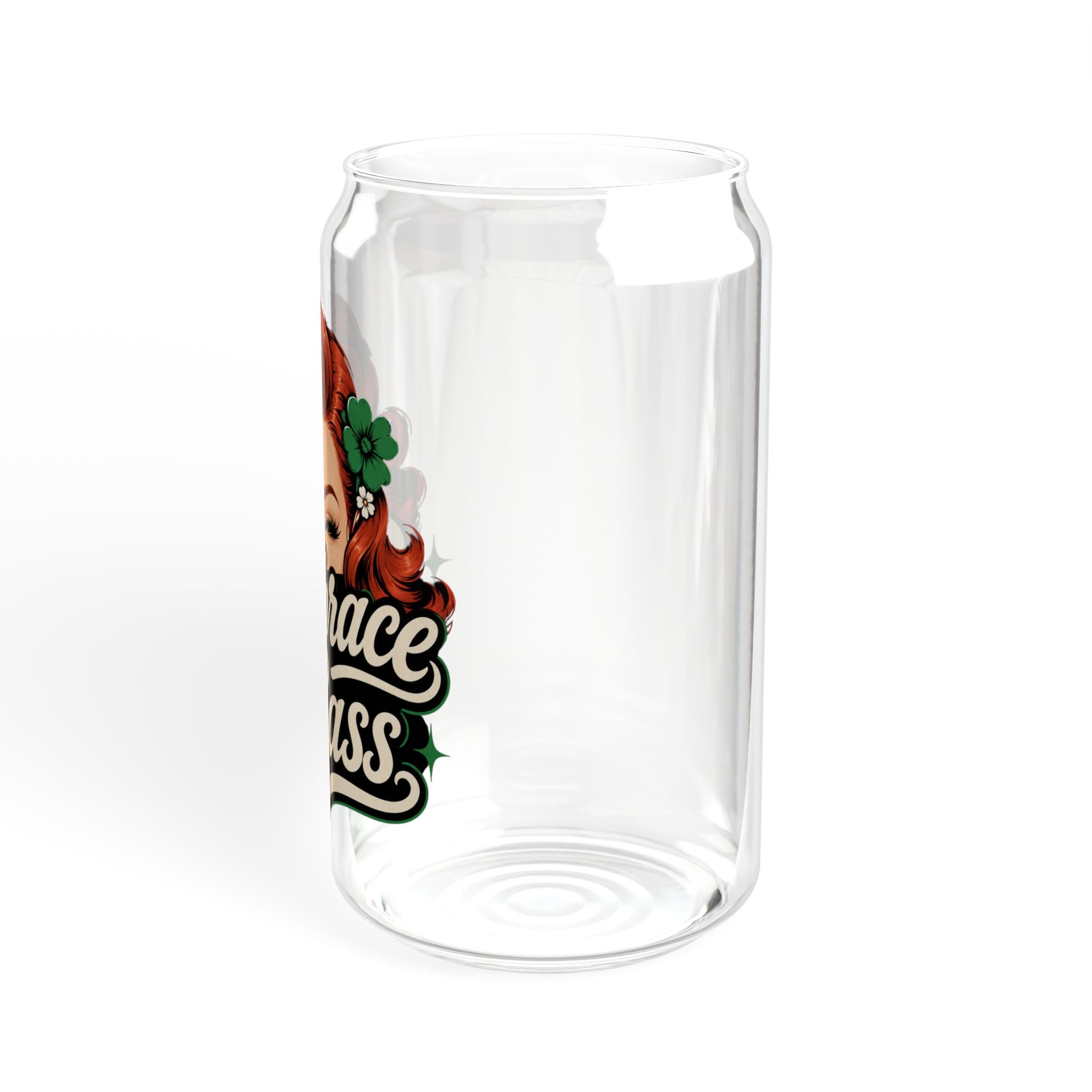 Embrace the Sass 16oz Sipper Glass – Retro Pinup Insulated Drink Jar with Straw