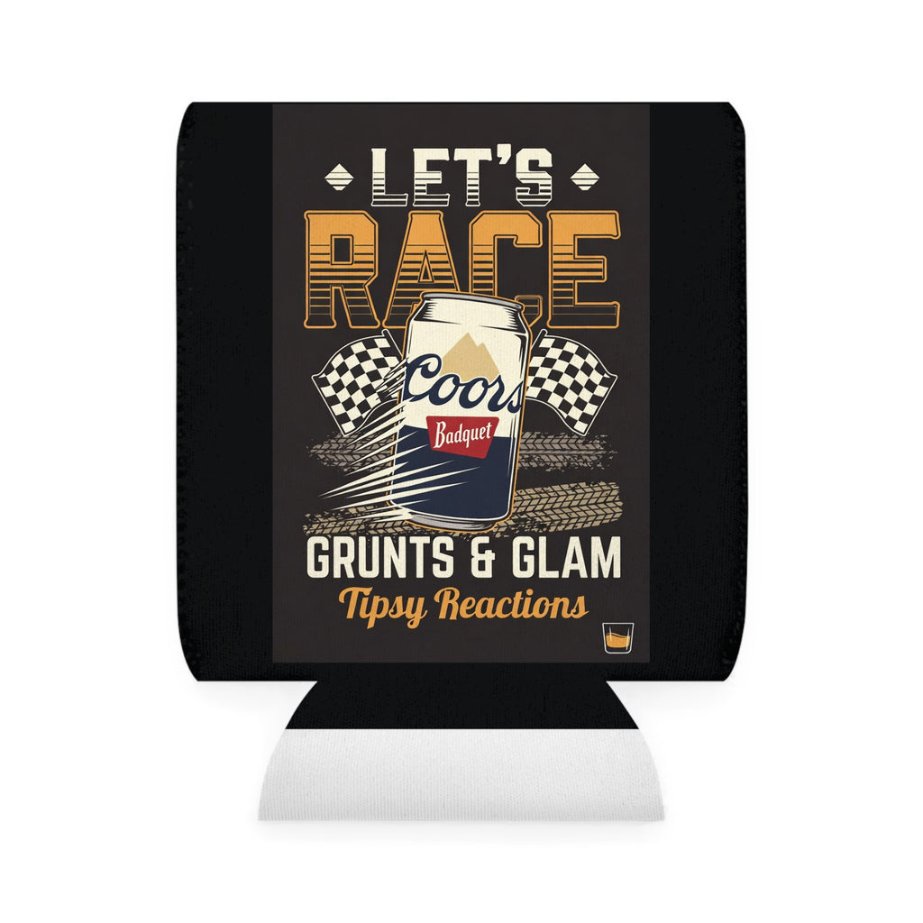 Can Cooler — "Let's Race" Coors Bud Light Retro Racing Can Cooler Sleeve