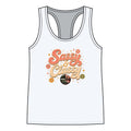 Sassy & Classy Floral Racerback Tank — Women's Retro Vibe Summer Top