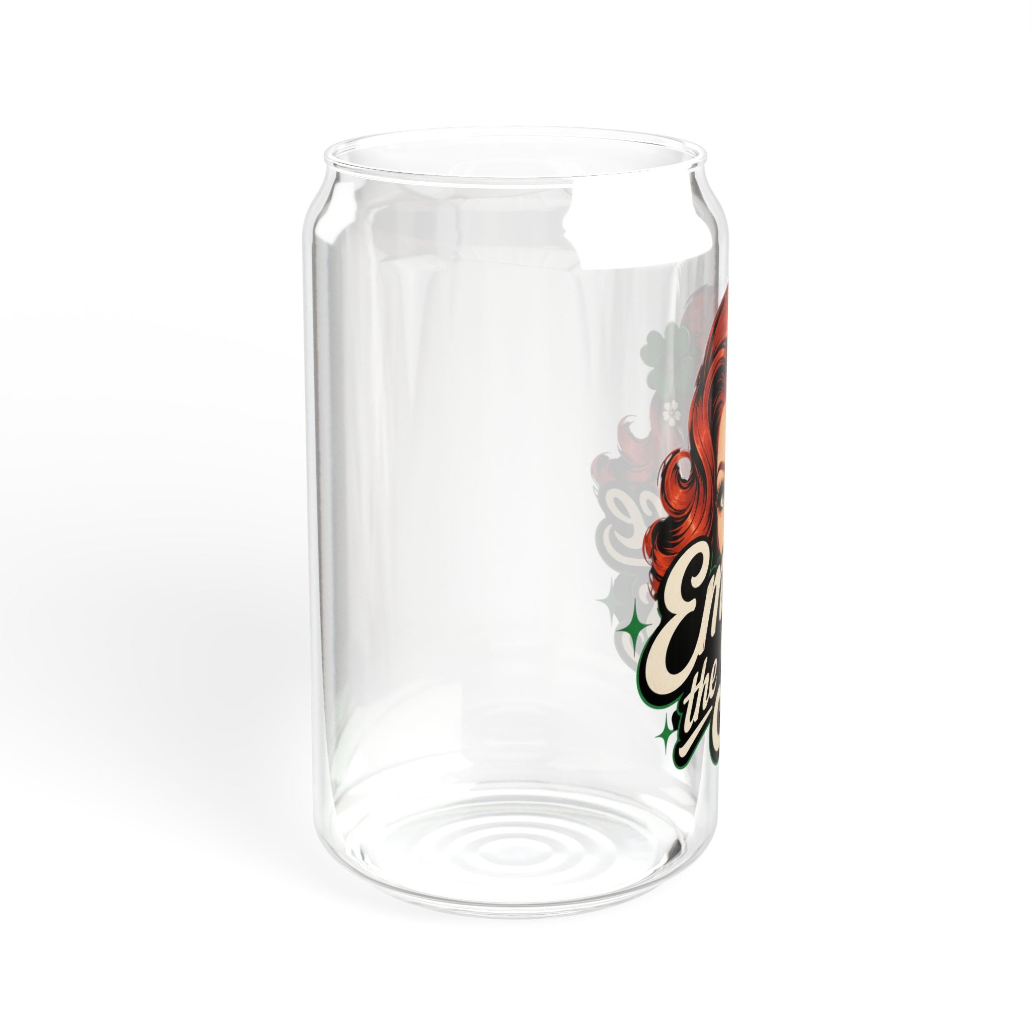 Embrace the Sass 16oz Sipper Glass – Retro Pinup Insulated Drink Jar with Straw